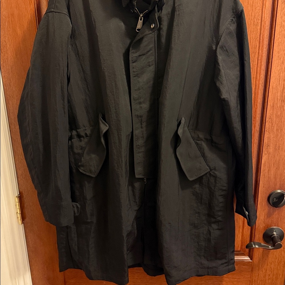 Saturdays New York City Black Trench Rain Coat - Picture 2 of 14